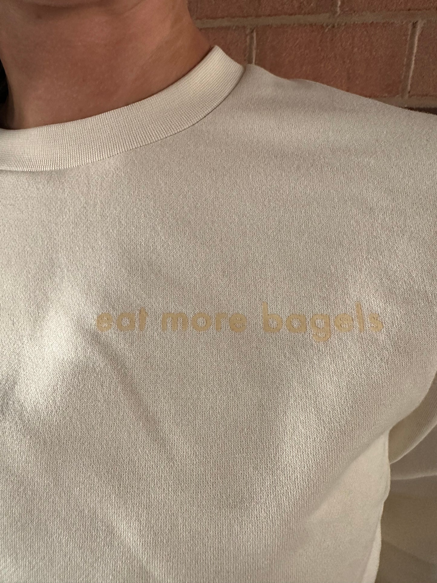 The Eat More Bagels Oversized Crewneck